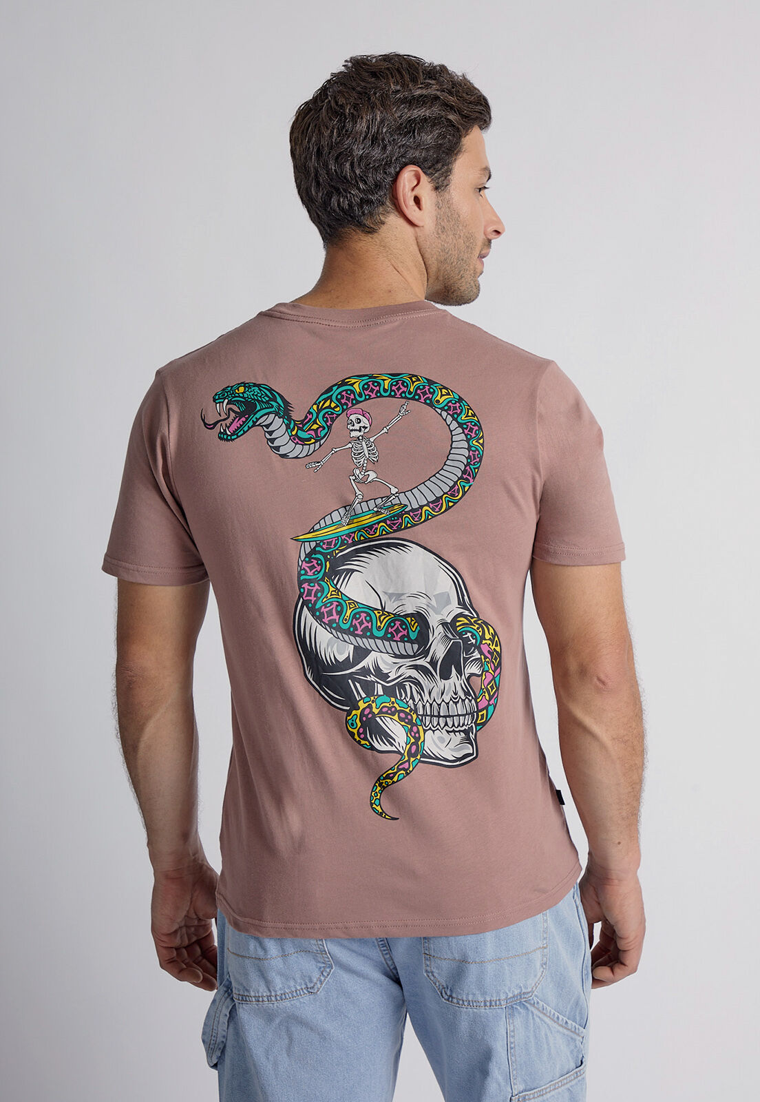 Polera calavera on sale hombre