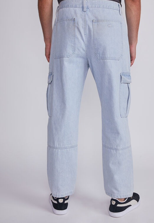 Jeans Hombre Celeste Cargo Claro Sioux