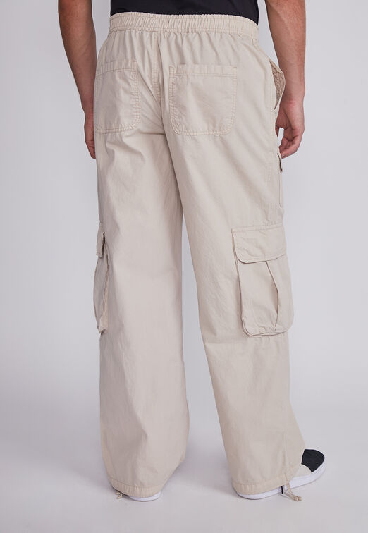 Pantalon Hombre Beige Multicargo Delgado Sioux