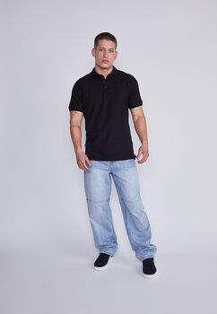 Polera Hombre Negro Polo Sioux