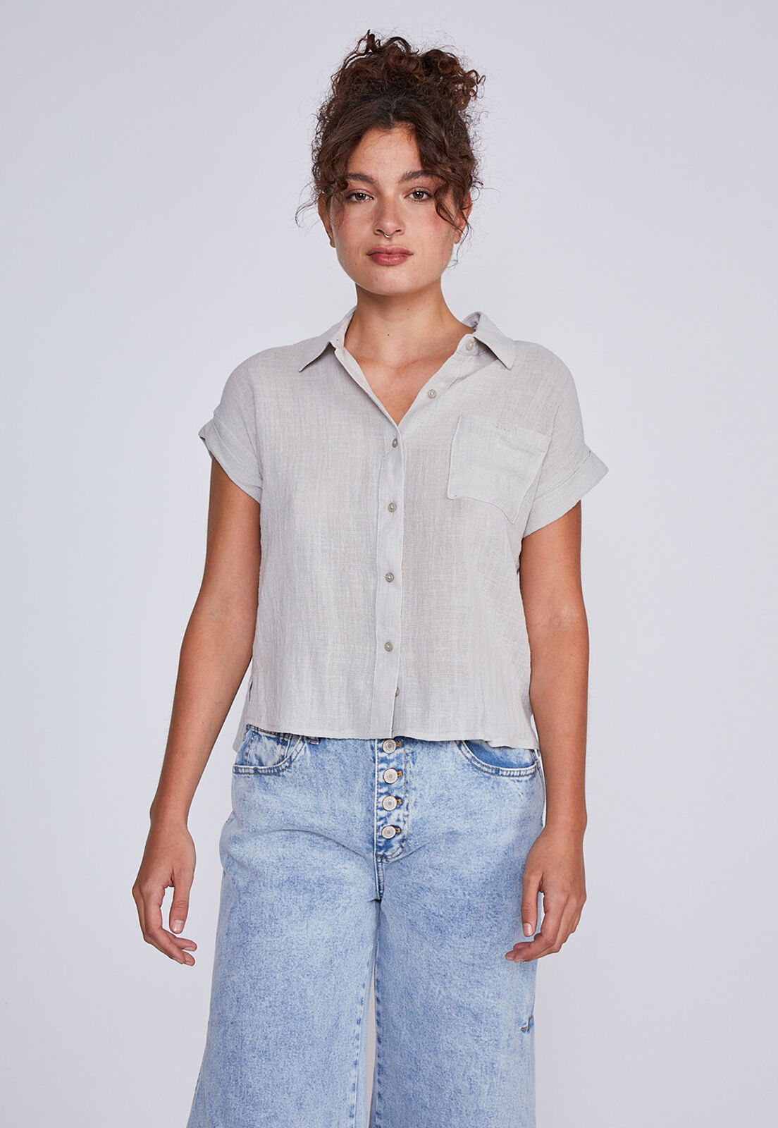 SIOUX JEANS Moda y Tendencia SIOUX JEANS Compre Blusa Mujer Lino Look Verde Sioux Por CLP 4990 SIOUX JEANS