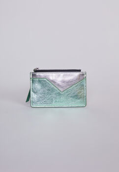 Billetera Duo Color Plateado