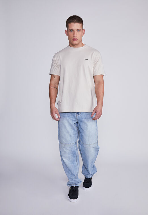 Polera Hombre Beige Basica Sioux
