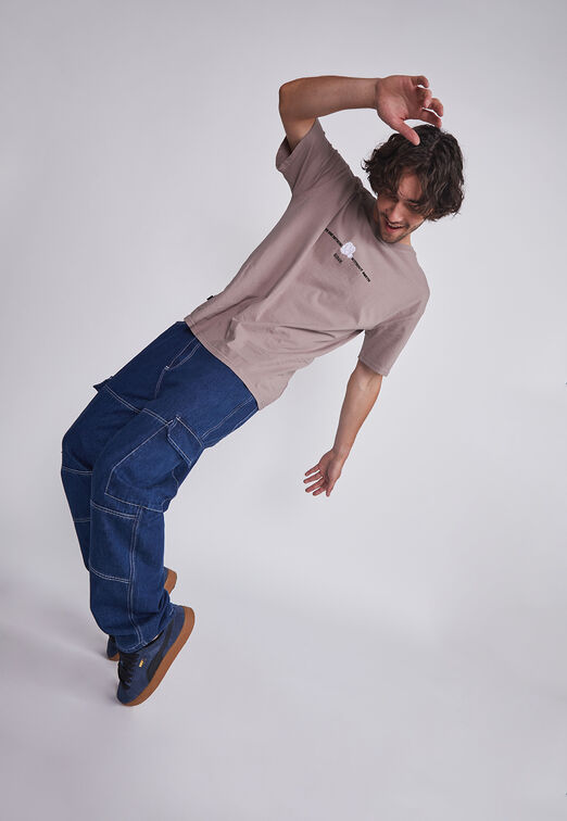 Jeans Hombre Azul Recto Contraste Sioux