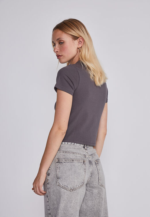 Polera Mujer Mountain Gris Sioux