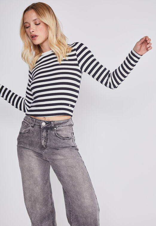 Polera Mujer Soft Negro Sioux