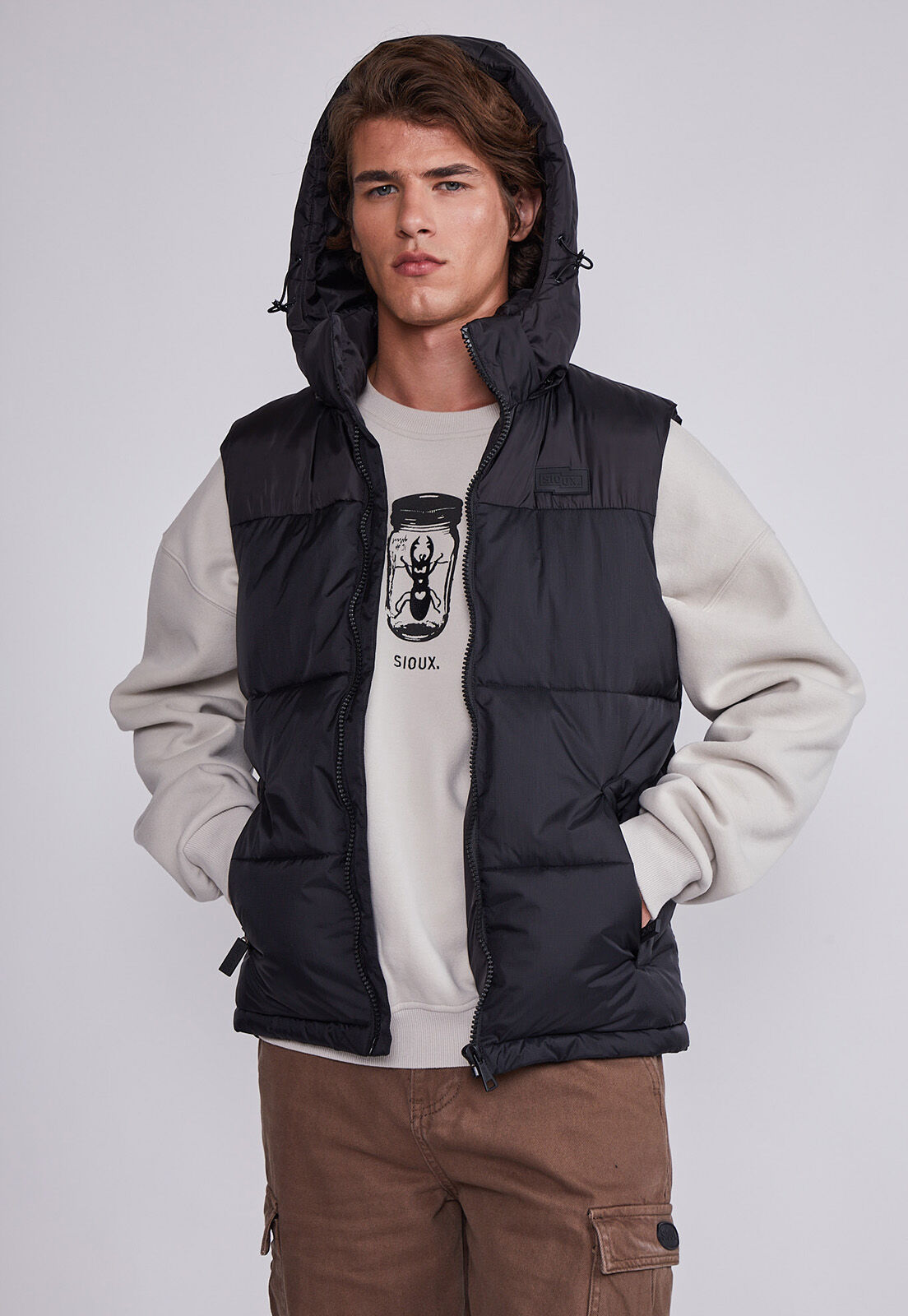 Chaquetas sin manga para hombres clearance