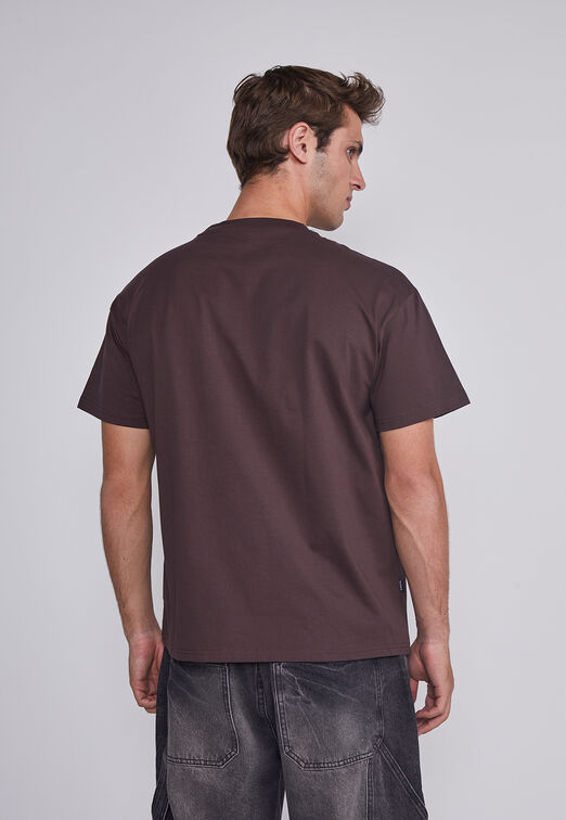 Polera Hombre Corazon Manos Cafe Sioux