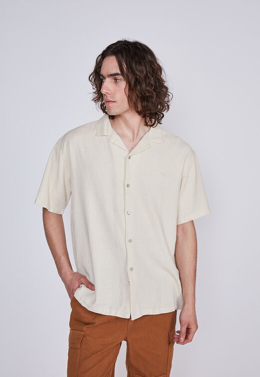 Camisa Hombre  Relax Fit Look Crudo Sioux