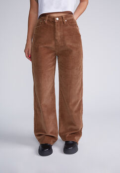 Pantalon Cotele Recto Caramelo Sioux