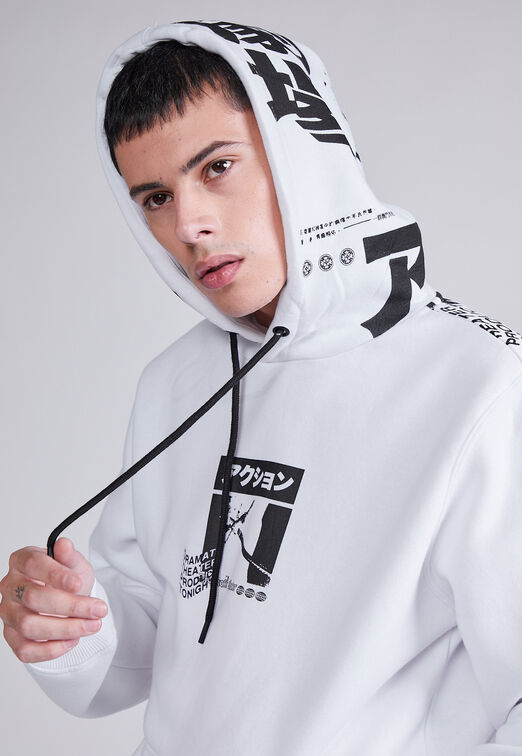 Poleron Pull Over Japo Blanco Sioux