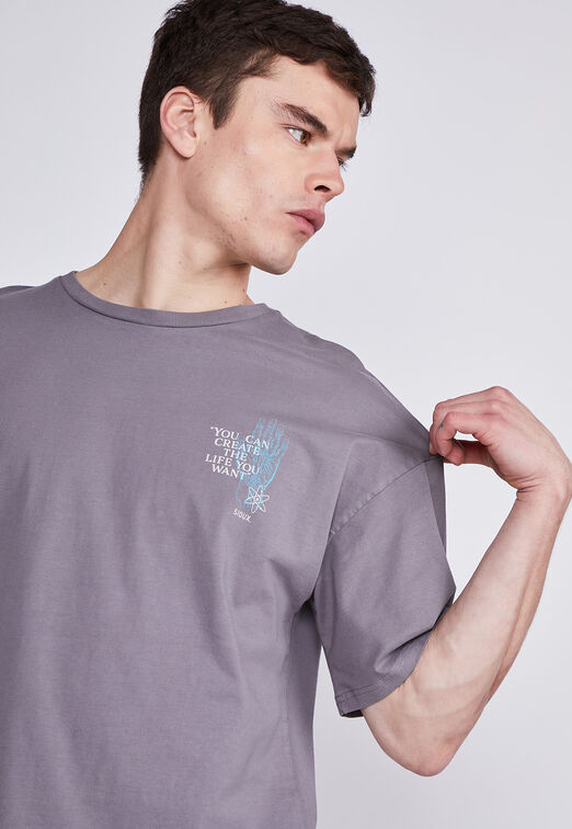 Polera Hombre Gris Mano Sioux
