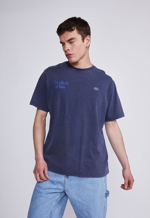 Polera Hombre Azul Lobo Sioux
