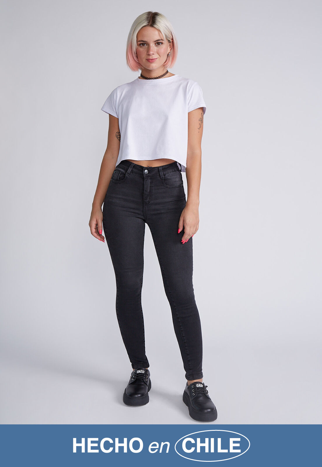 Jeans skinny negro best sale