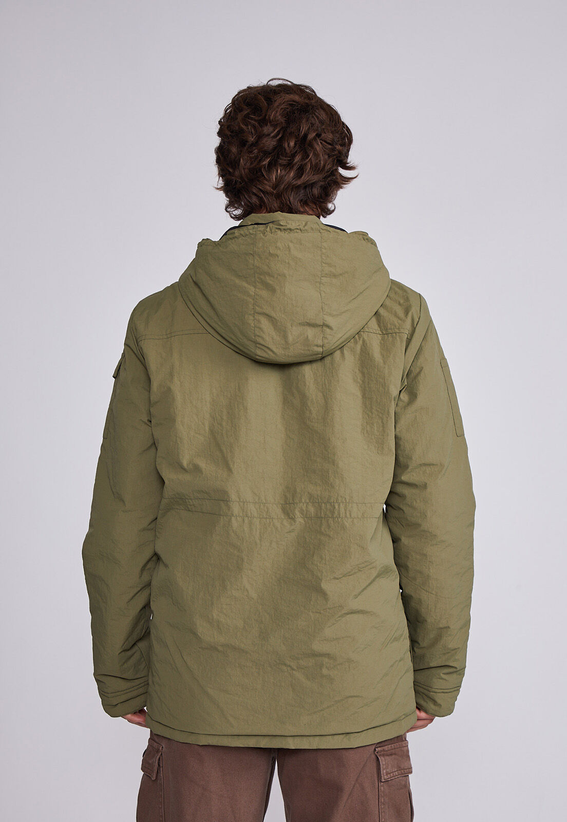 Chaqueta verde larga hombre outlet