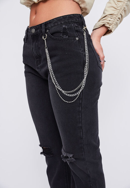 Jeans Skater Negro Sioux