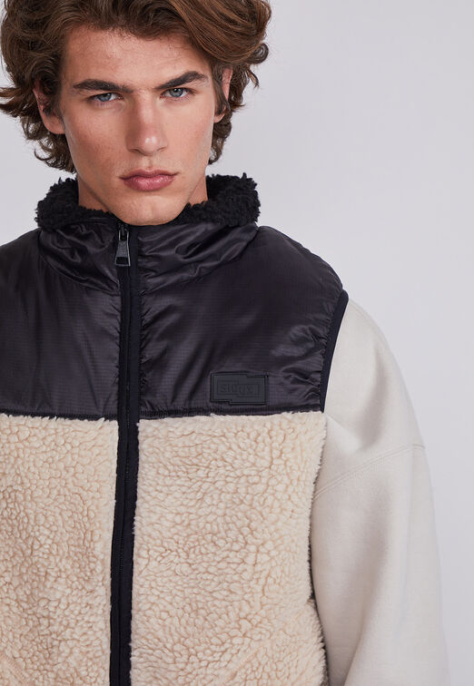 Chaqueta Polar Hombre Negro Sin Mangas Sioux
