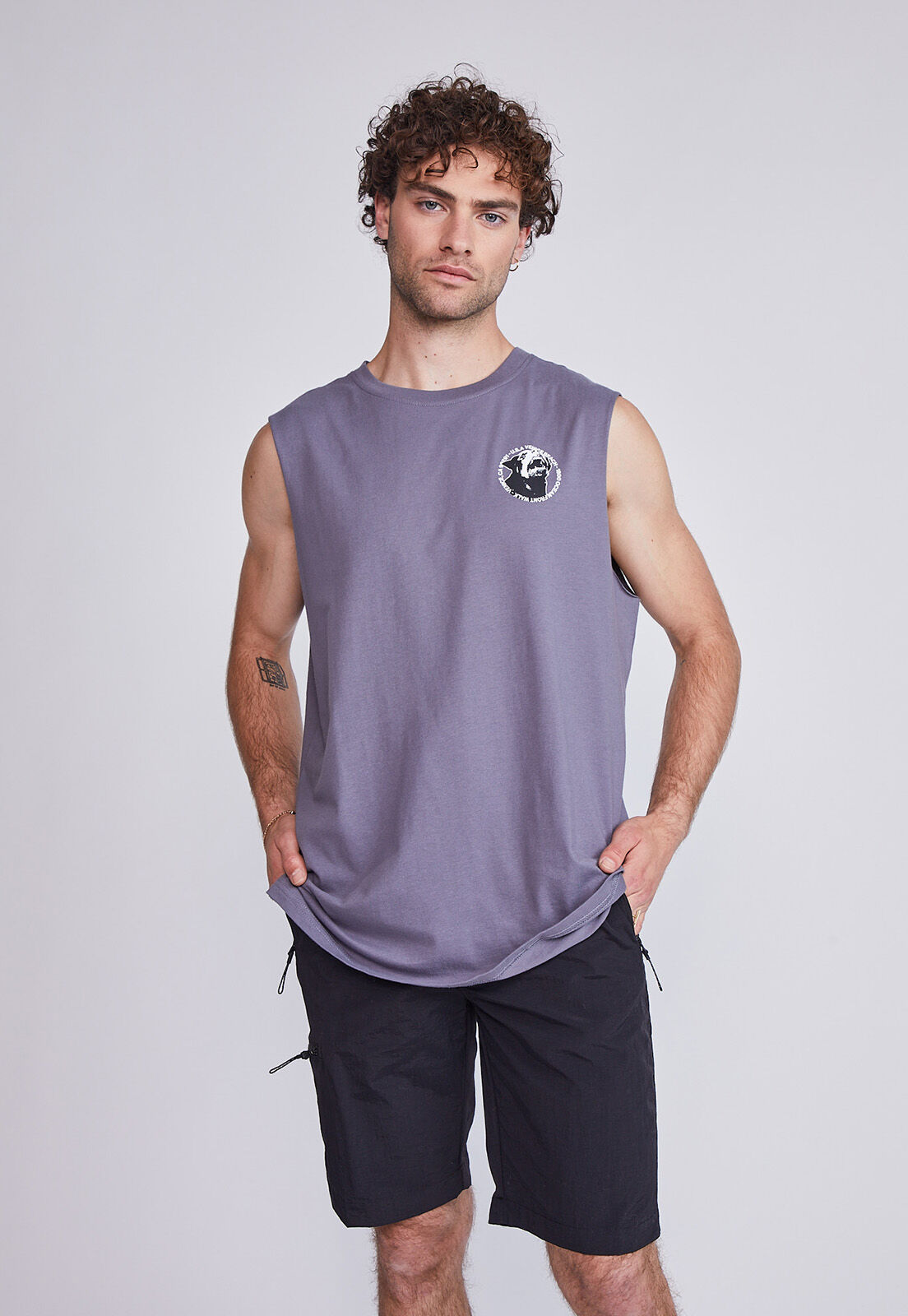 Polera sin manga hombre sales