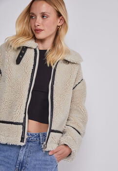 Chaqueta Mujer Efecto Piel Crudo Sioux