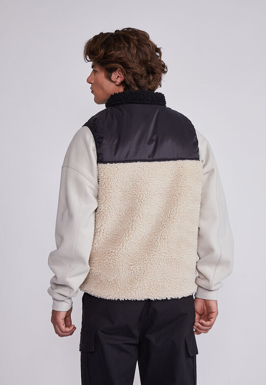 Chaqueta Polar Hombre Negro Sin Mangas Sioux
