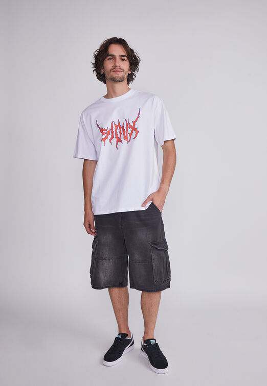 Polera Hombre Blanco Week Orange Sioux