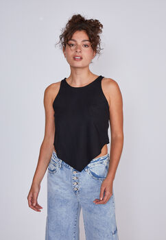 Blusa Mujer  Lino Nigth Out Negro Sioux