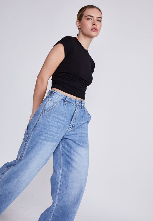 Jeans Mujer Celeste Carpintero Sioux