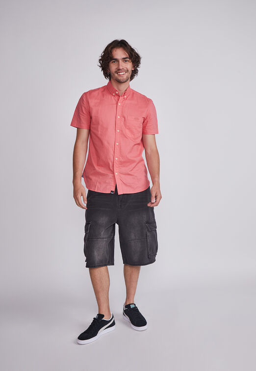 Camisa Hombre Sandia Lino Slim Sioux