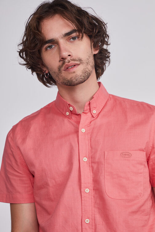 Camisa Hombre Sandia Lino Slim Sioux