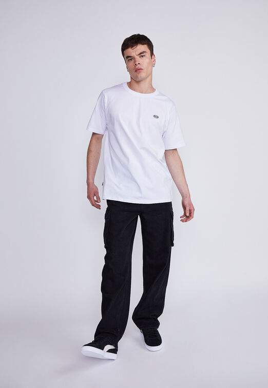 Jeans Hombre Negro Baggy Cargo 6 Bolsillos Sioux