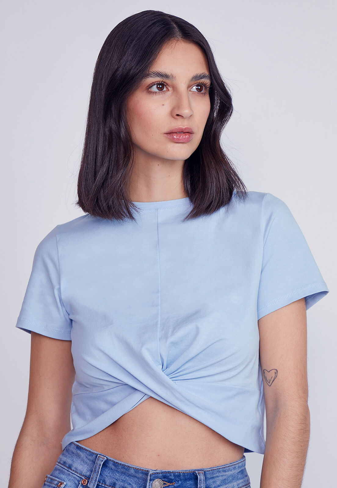 Polera cruzada mujer new arrivals