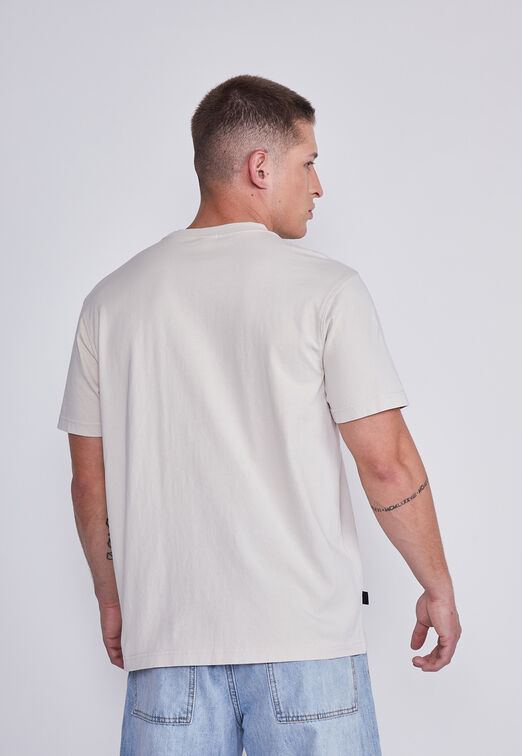 Polera Hombre Beige Basica Sioux