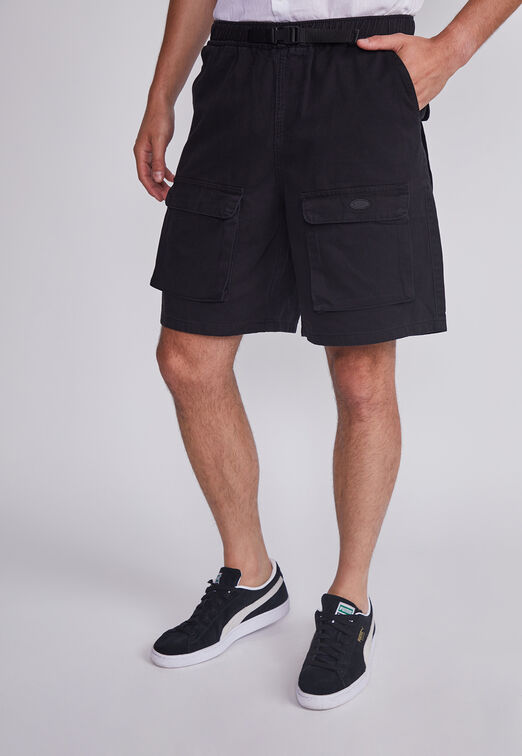 Bermuda Hombre Negro Elastico Y Broche Sioux