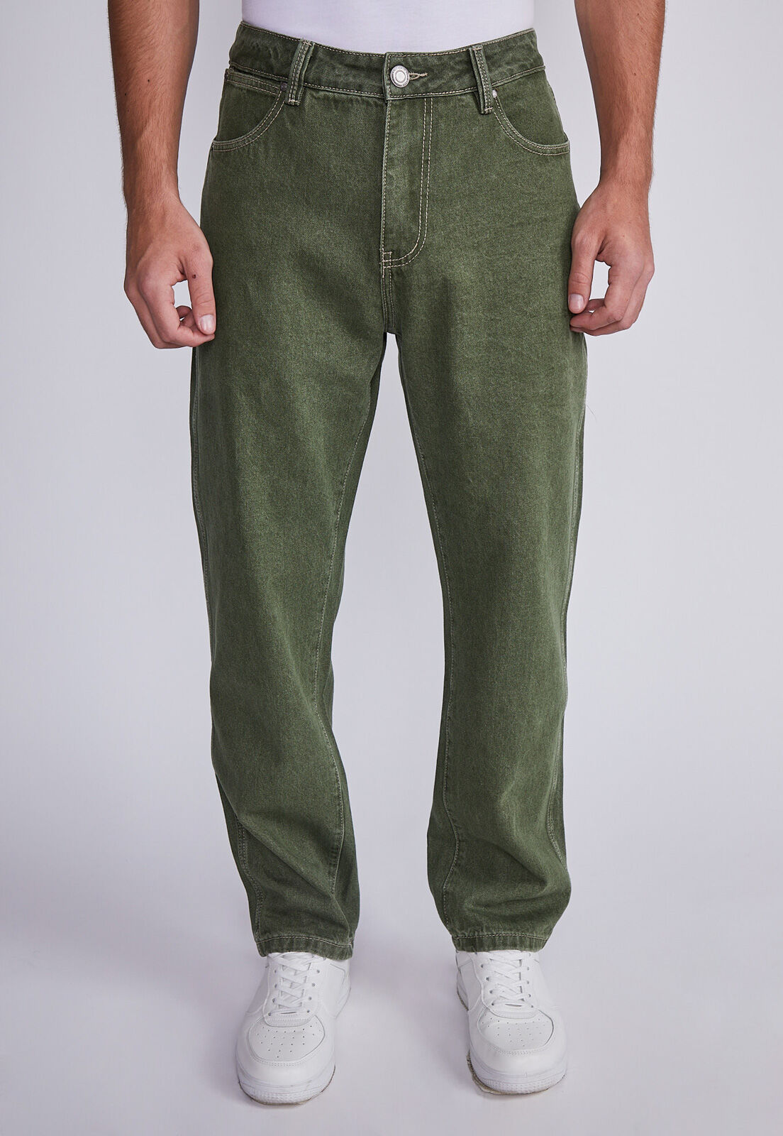 Jeans verdes hotsell hombre