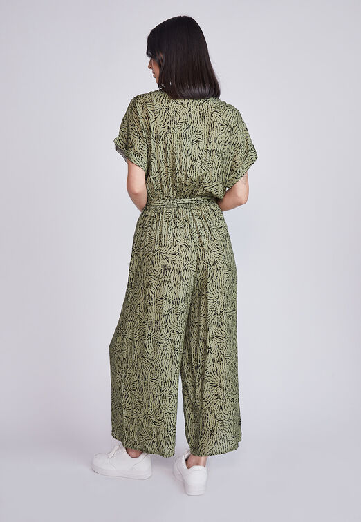 Enterito Mujer Largo Estampado Verde Sioux