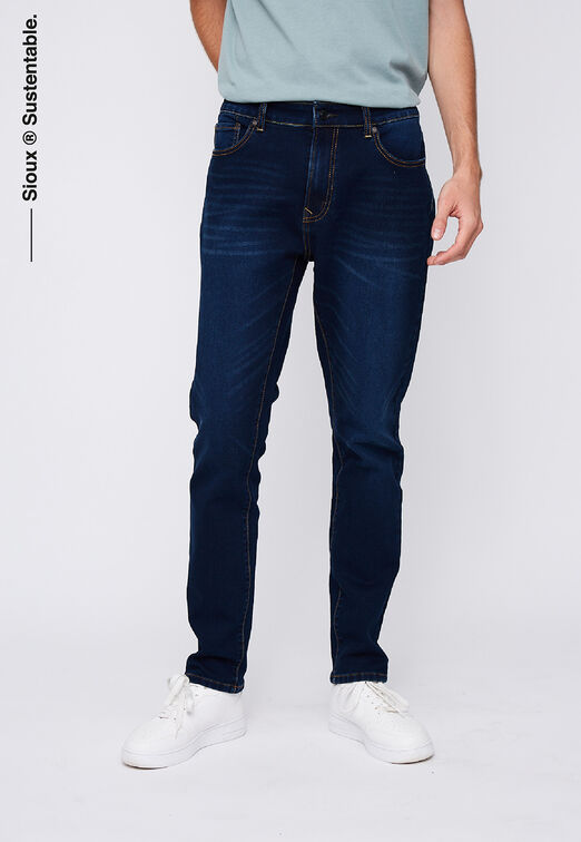 Jeans Slim Sustentable Azul Sioux