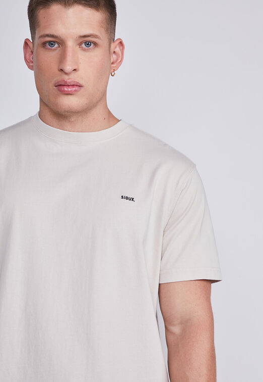 Polera Hombre Beige Basica Sioux