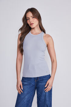 Polera Mujer Gris Brillante Sioux