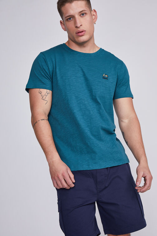 Polera Hombre Verde Moto Sioux