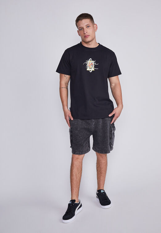 Bermuda Hombre Gris Cargo Sioux