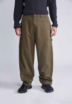 Pantalon Carpintero Gabardina Verde Sioux