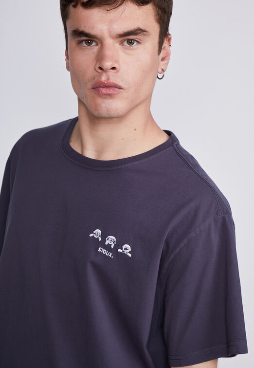 Polera Hombre Acero 3 Monos Sioux