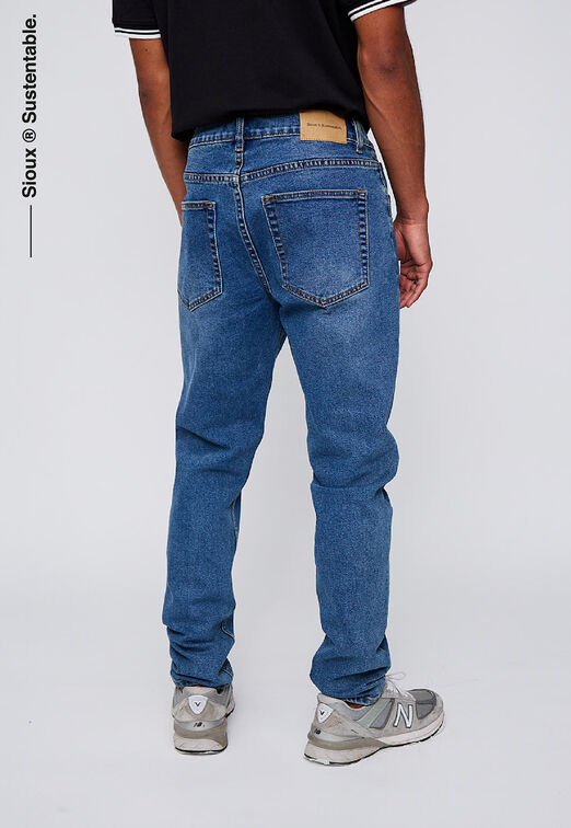 Jeans Skinny Sustentable Focalizado Azul Sioux