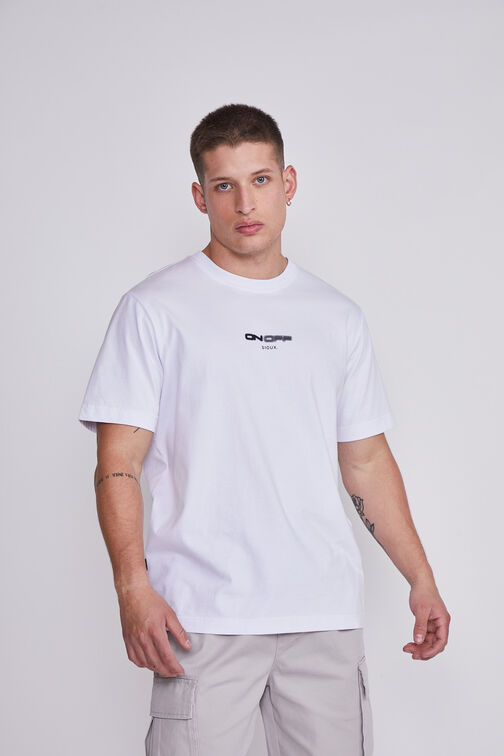 Polera Hombre Blanco On Off Sioux