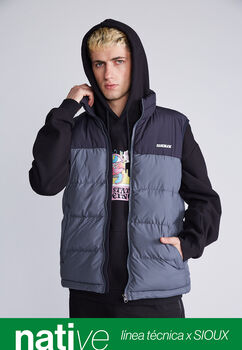 Chaqueta Sin Mangas Duo Gris Sioux