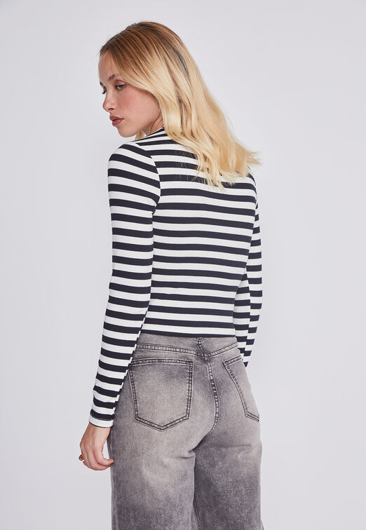 Polera Mujer Soft Negro Sioux