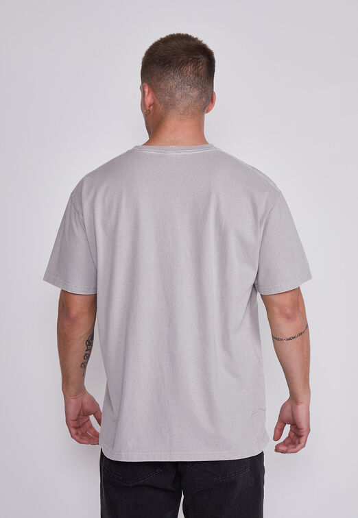 Polera Hombre Gris Esqueleto Sioux
