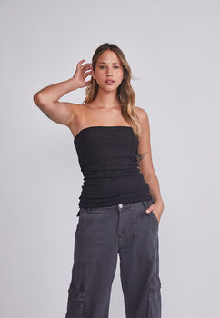 Jeans Mujer Gris Multibolsillos Sioux