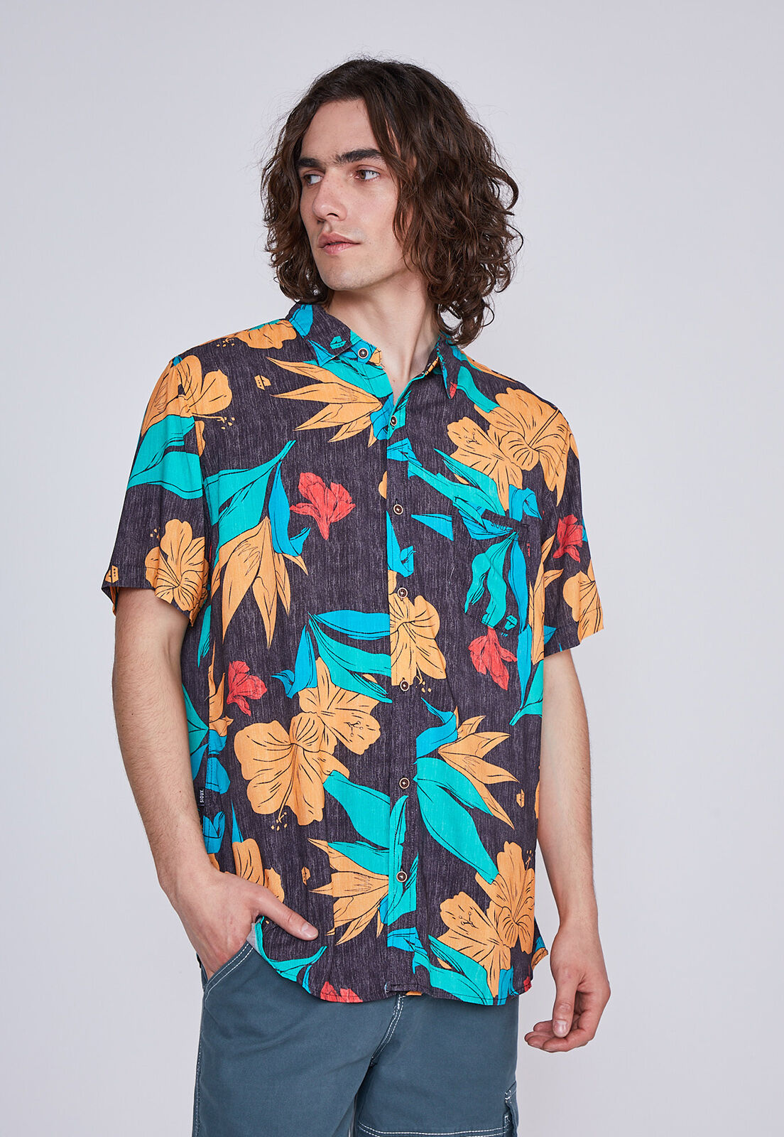 Camisa de colores hombre discount