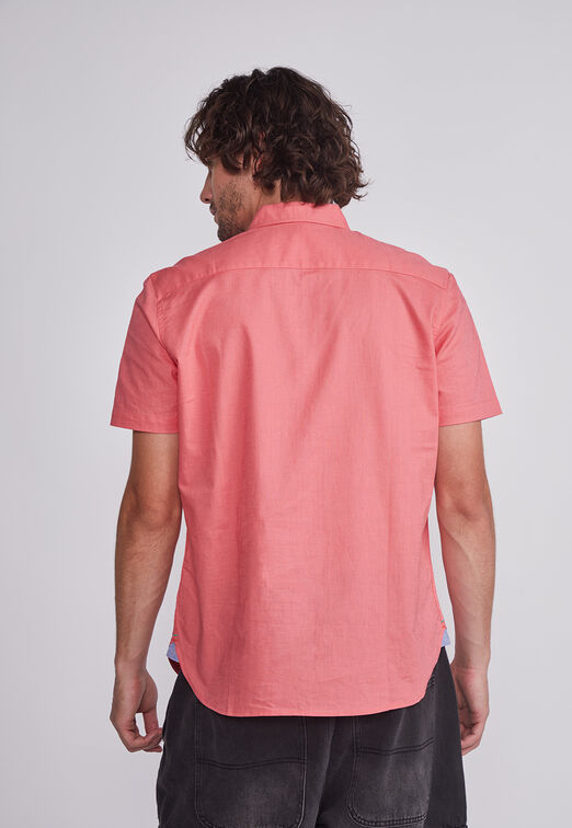 Camisa Hombre Sandia Lino Slim Sioux